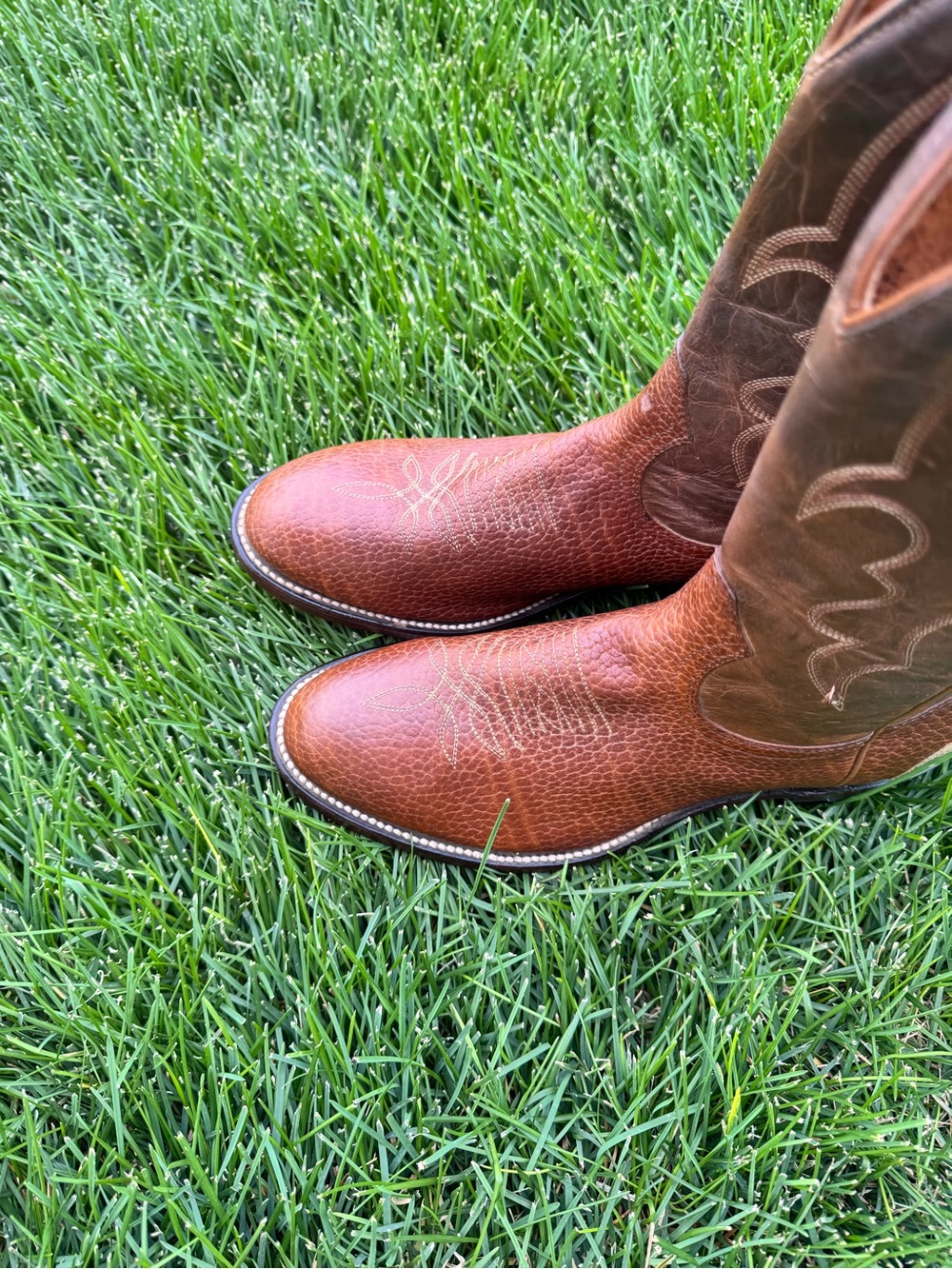 Boulet Rodeo Collection Women’s 7.5 C Leather Cowboy Boots - Picture 11 of 14